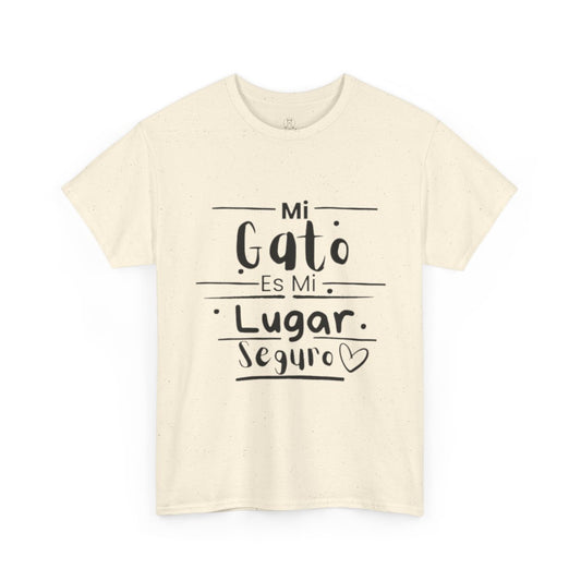 Mi Gato Es Mi Lugar Seguro Camiseta – T-Shirt Suave para Amantes de los Gatos | Diseño en Español