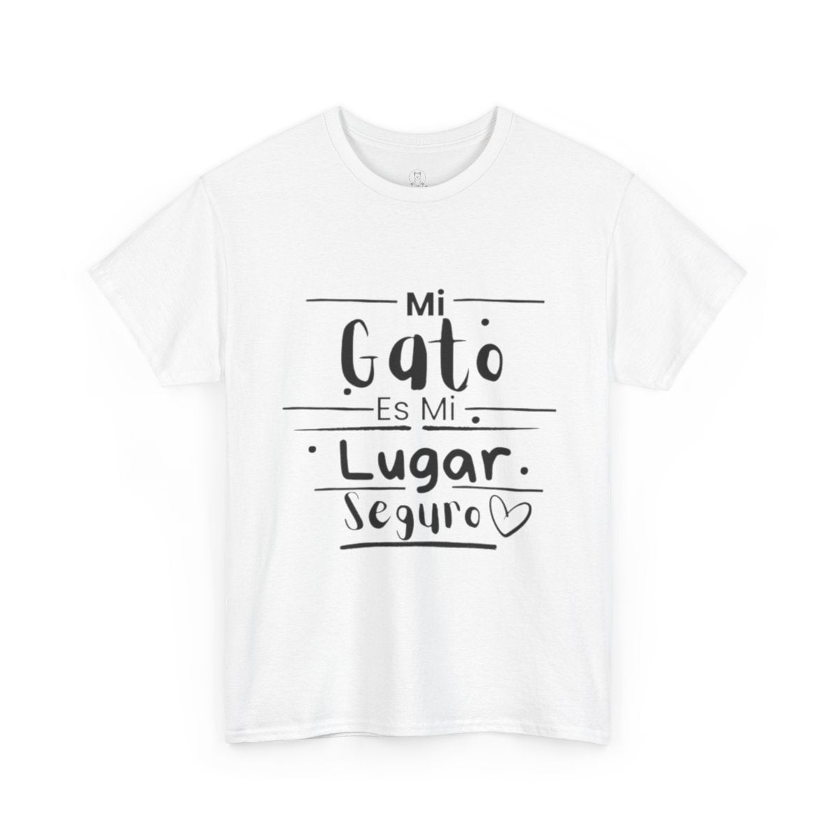 Mi Gato Es Mi Lugar Seguro Camiseta – T-Shirt Suave para Amantes de los Gatos | Diseño en Español